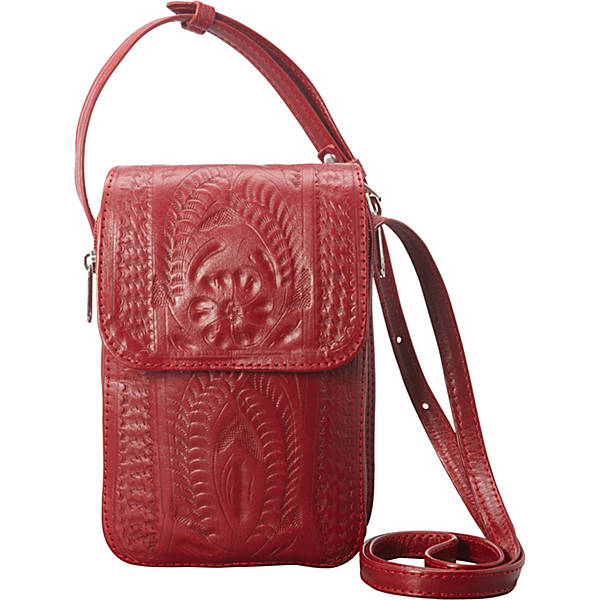 Women Small Crossbody Bag Cell Phone Purse Wallet Chain Strap Lanyard Case  Woven Satchel Card Coin Zip Pocket(Glory Red)